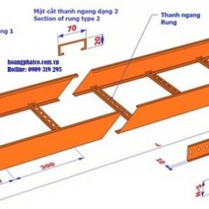 Thang cáp sơn tĩnh điện 3